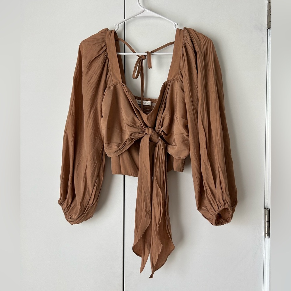 Brown long sleeve shirt